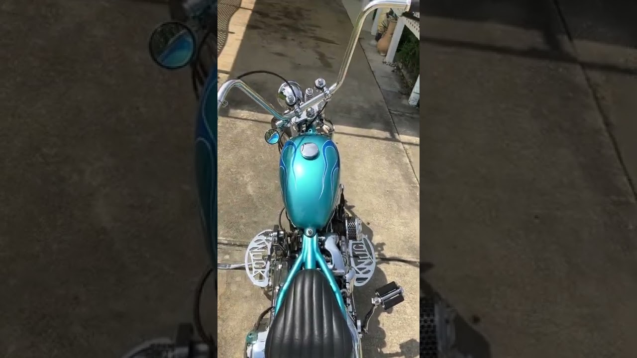 Kick Start 1946 Knucklehead chopper. Mark Stevens