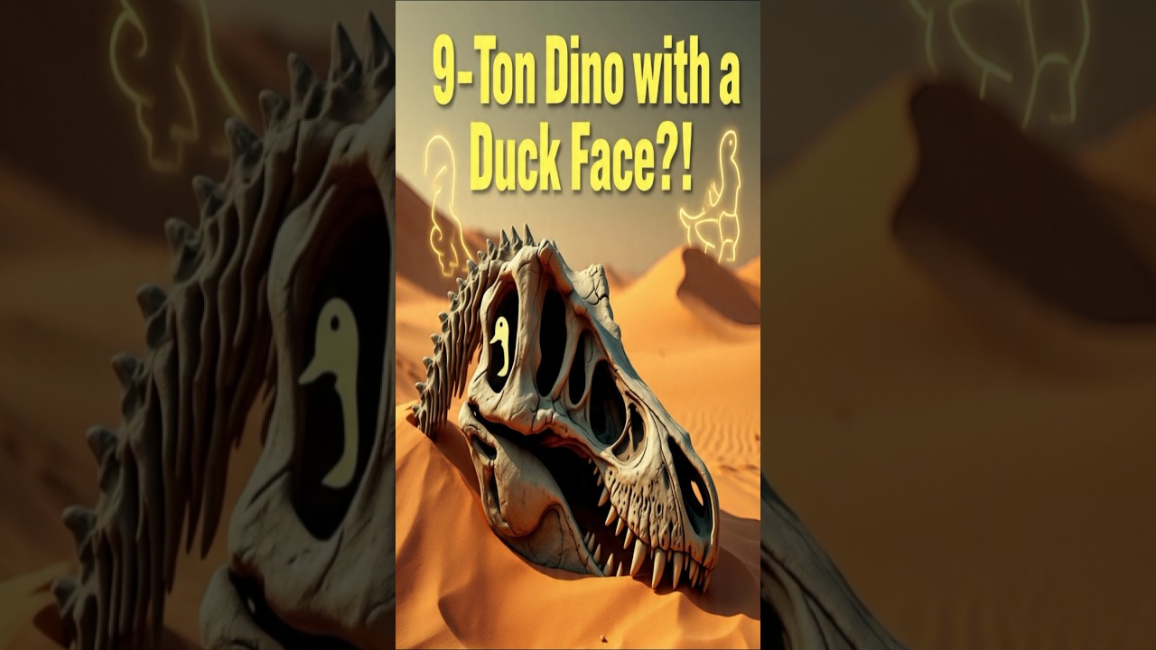 Nine-ton Giant Dinosaur with Duck#reels#science#Ornatops#FossilFinds#DinoFacts#Shorts#Paleontology