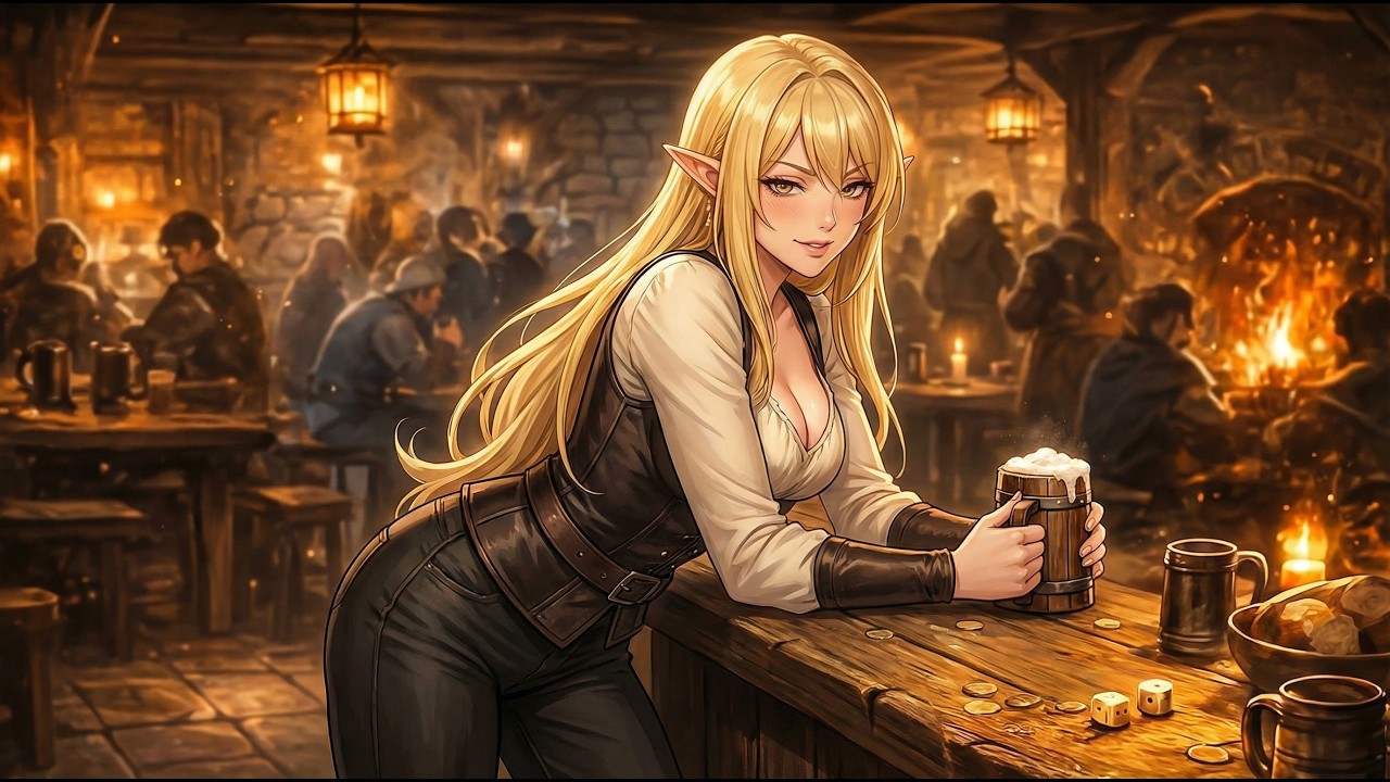 Celtic Medieval Tavern Fantasy Music | D&D Relaxing Tavern Ambience for Study, Sleep & Focus