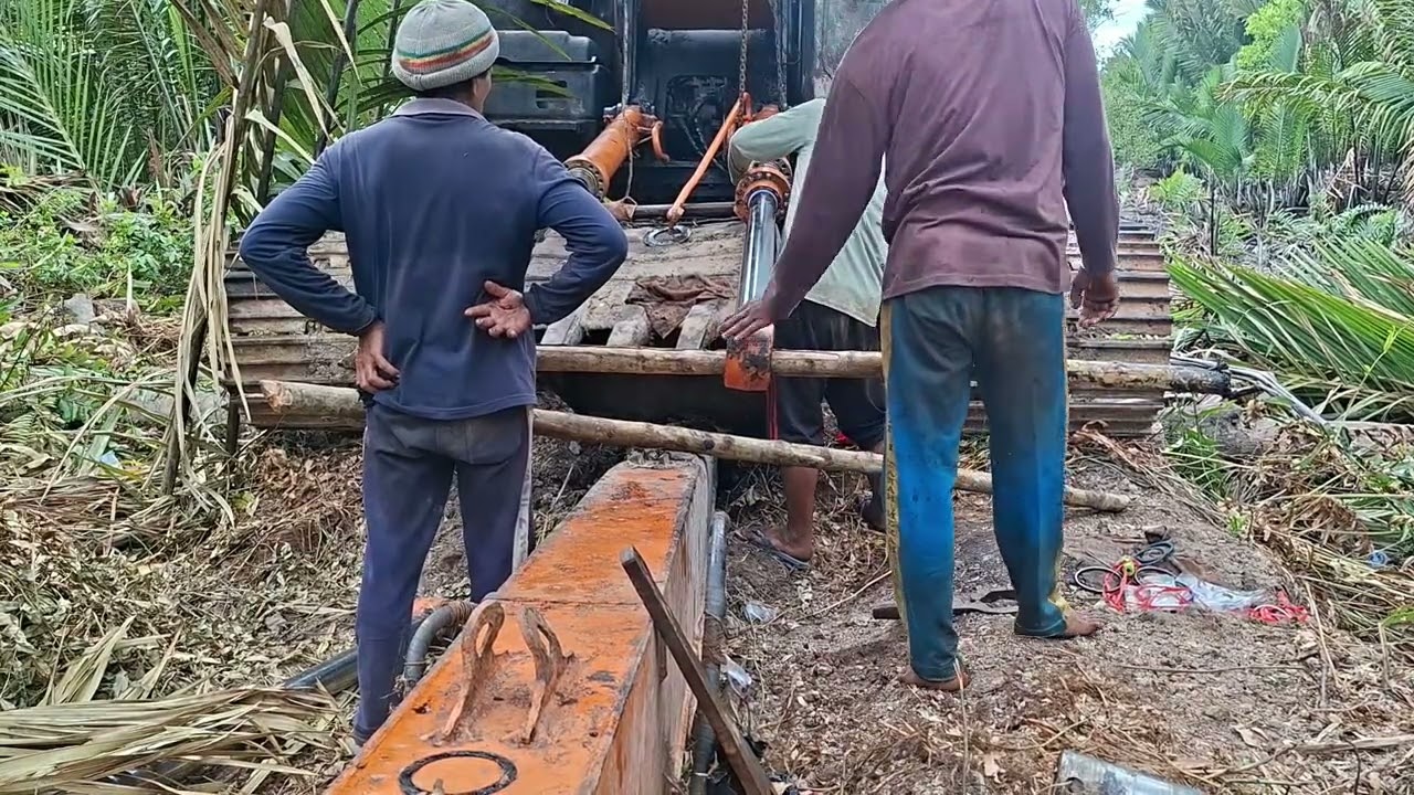 proses ganti seal excavator