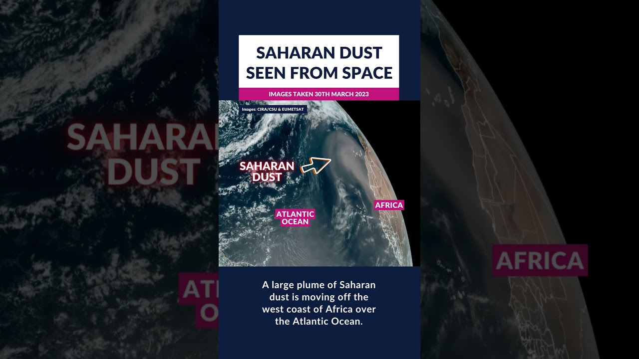 Saharan dust seen from space