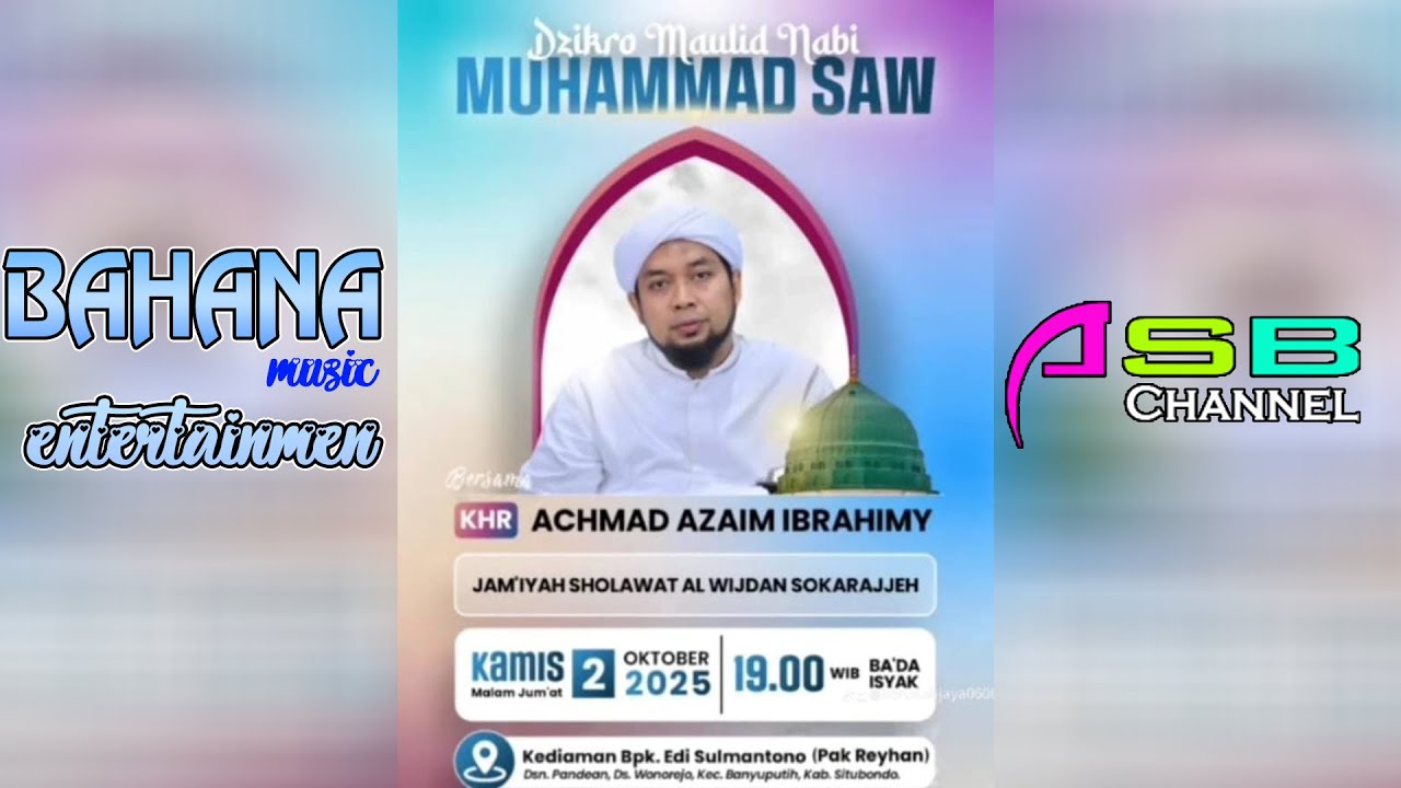 🔴 Live | Maulid nabi MUHAMMAD SAW | Bpk EDI SUMALTONO / Pak Reyhan | Pandien - Wonorejo - Situbondo
