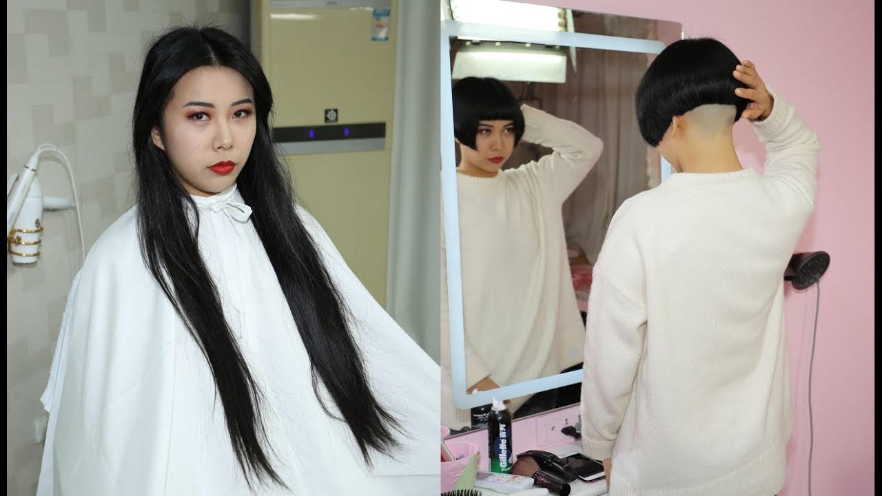 fhaircut-1374 haircut BOB headshave 坊主頭に剃る 剃光头  剪短发 短髪にする  perm hair 断发 Rasierten Kopf   Tête rasée