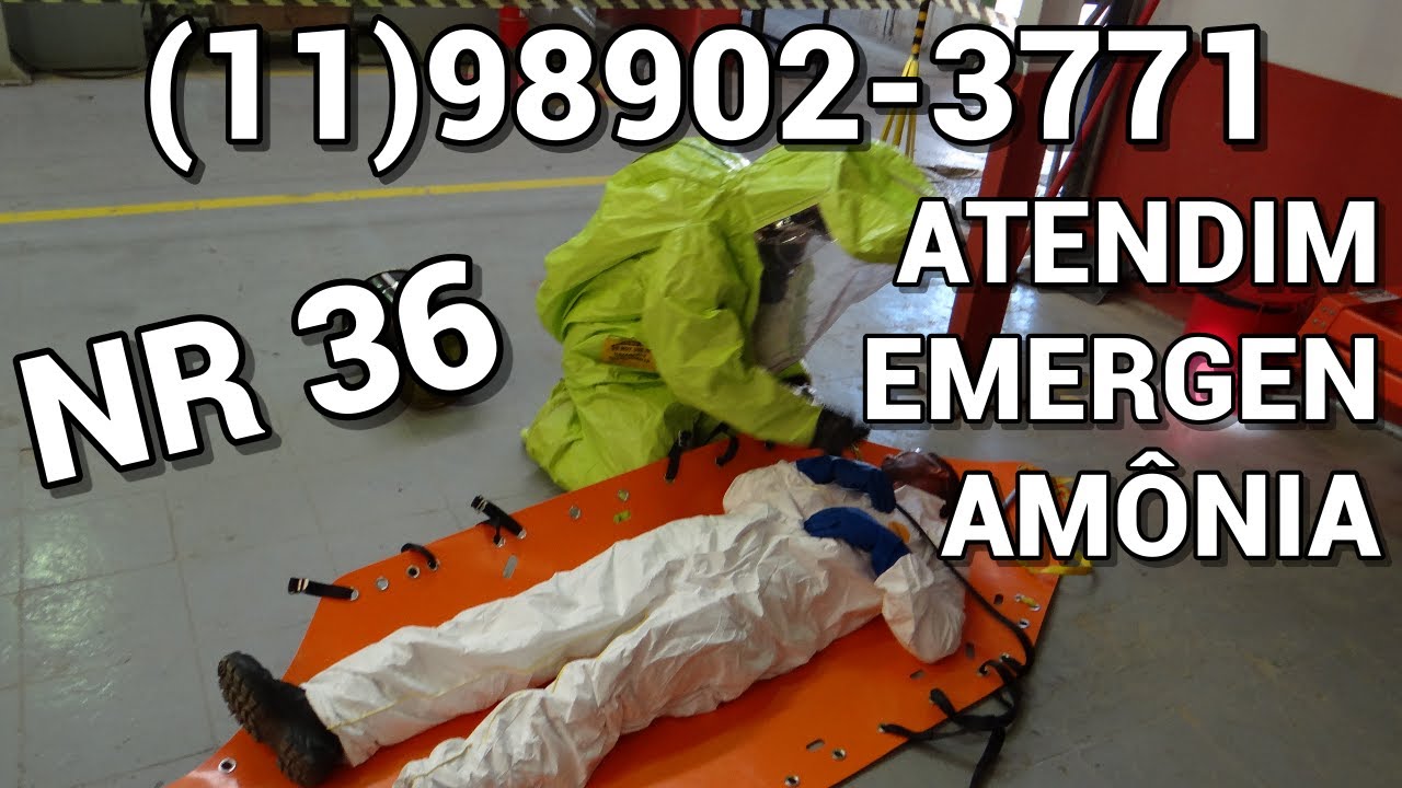 Simulado treinamento brigada emergência vazamento de amônia NBR 15219 2020 NBR 14276 Curso EAD live