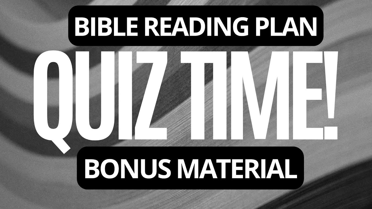 Bible reading plan in a year quiz #biblereading #audiobible #biblequiz