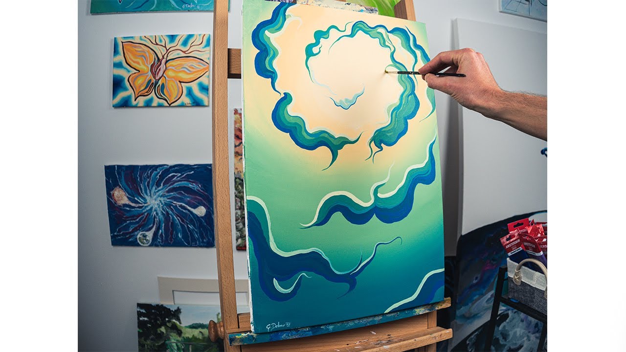 VISIONARY ART / LOST IN IMAGINATION Acrylic Painting Timelapse