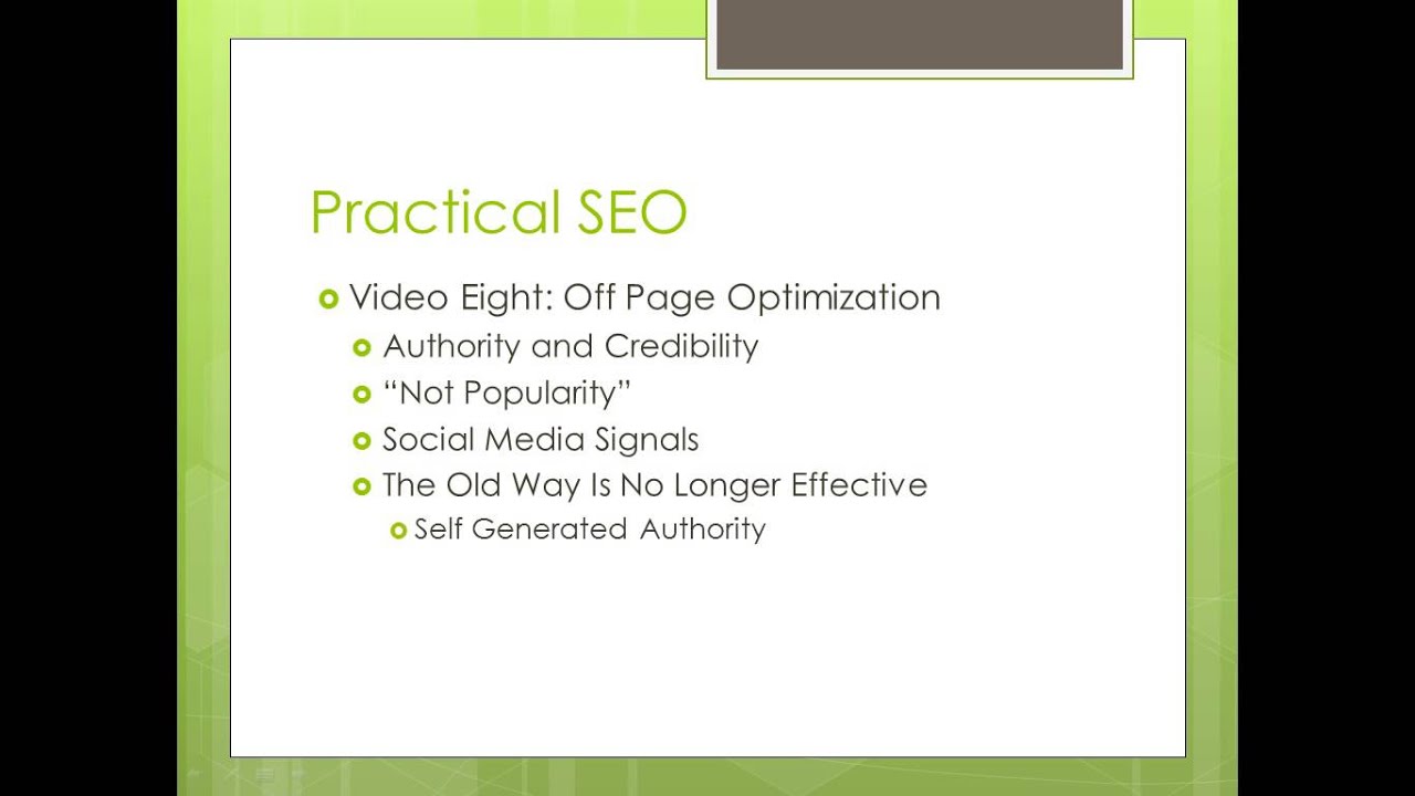 Off-Page SEO Factors