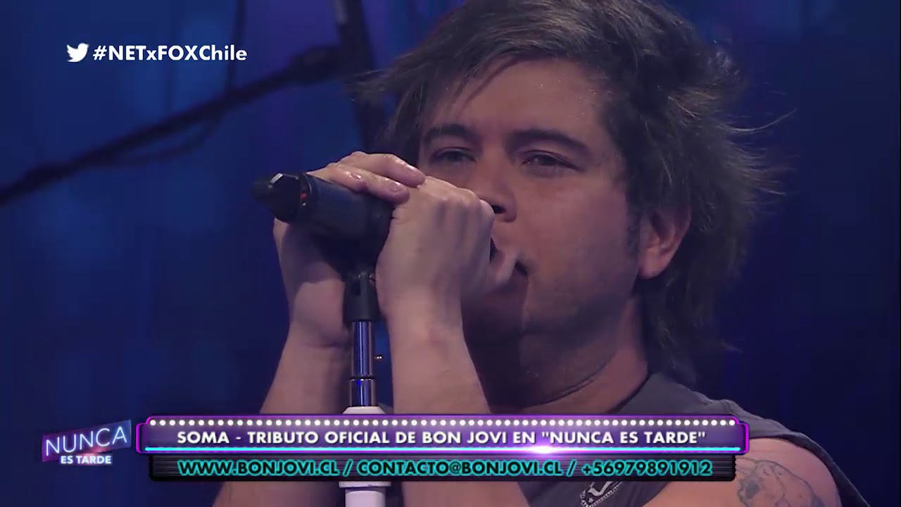 Bon Jovi - Bed Of Roses (Cover by Soma) Live on NET FOXSPORTS CHILE