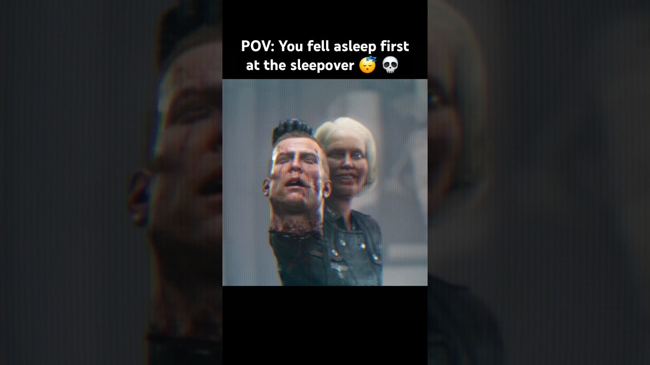 pov: You fell asleep first at the sleepover 😴 💀 #wolfenstein