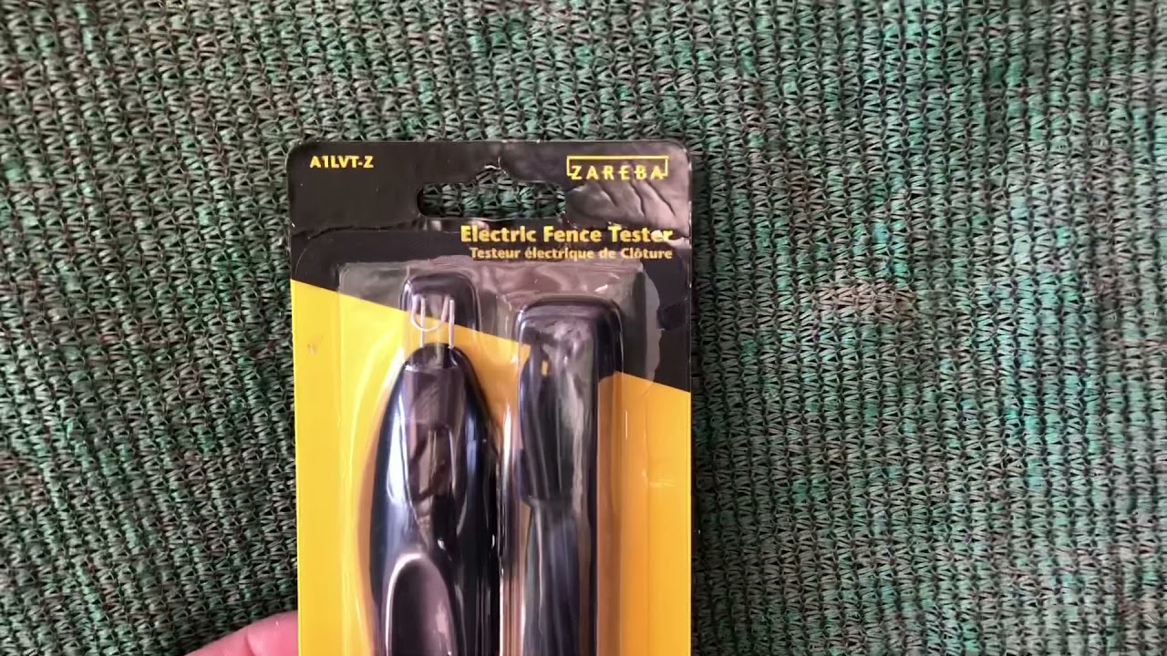 Electric fence tester,, test