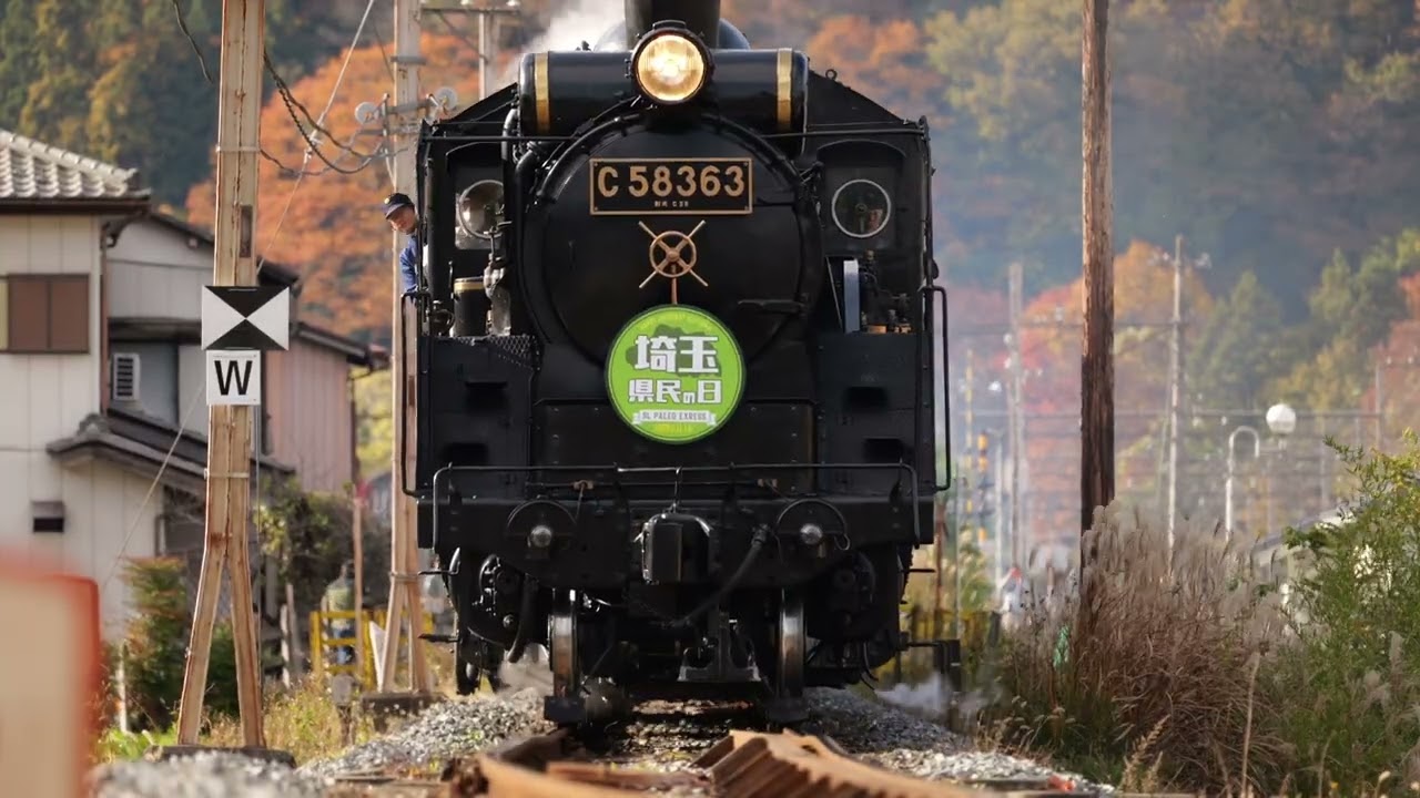 【2025紅葉の長瀞・秩父】秩父鉄道 C58-363「パレオエクスプレス」 [Chichibu-Railway Class C58 