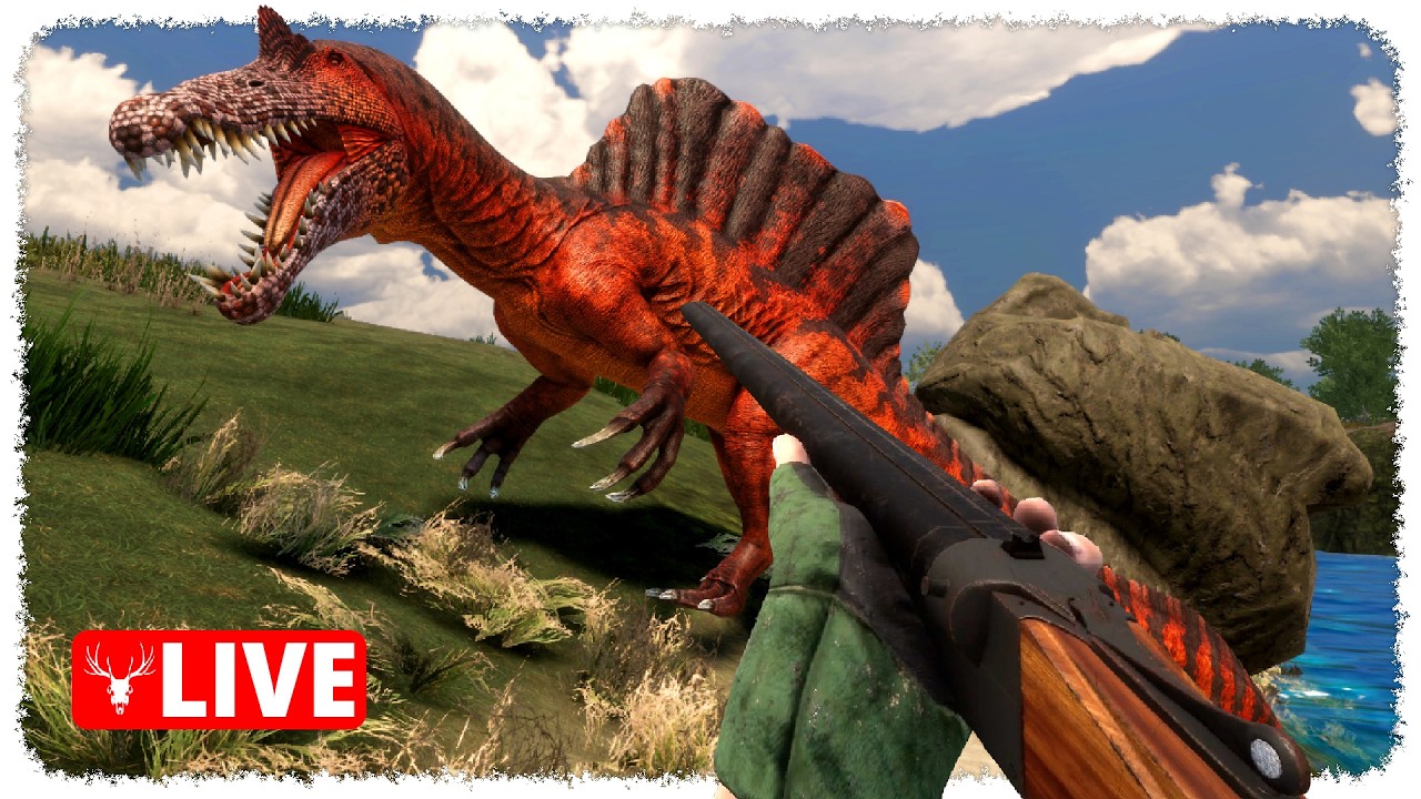 Dino Hunting Stream (trying not to get eaten) | Prehistoric Hunt