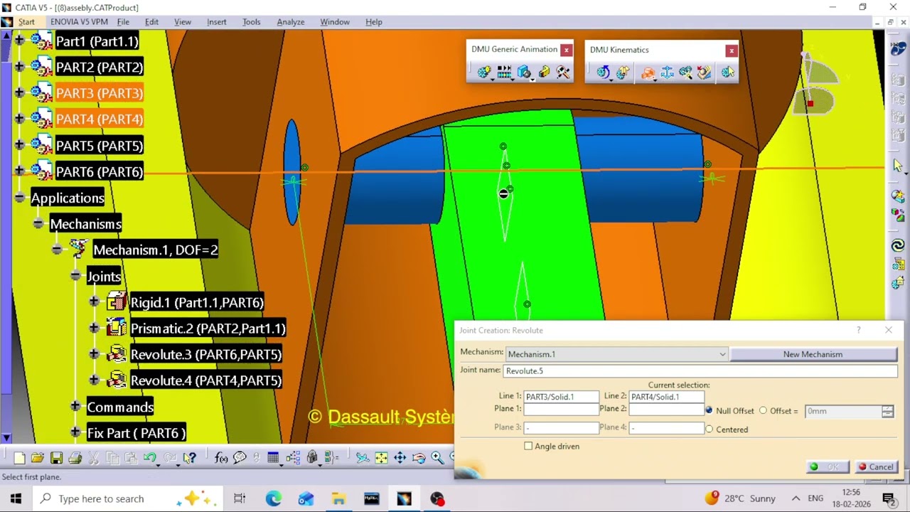 (1) single cylinder DMU KINEMATICS