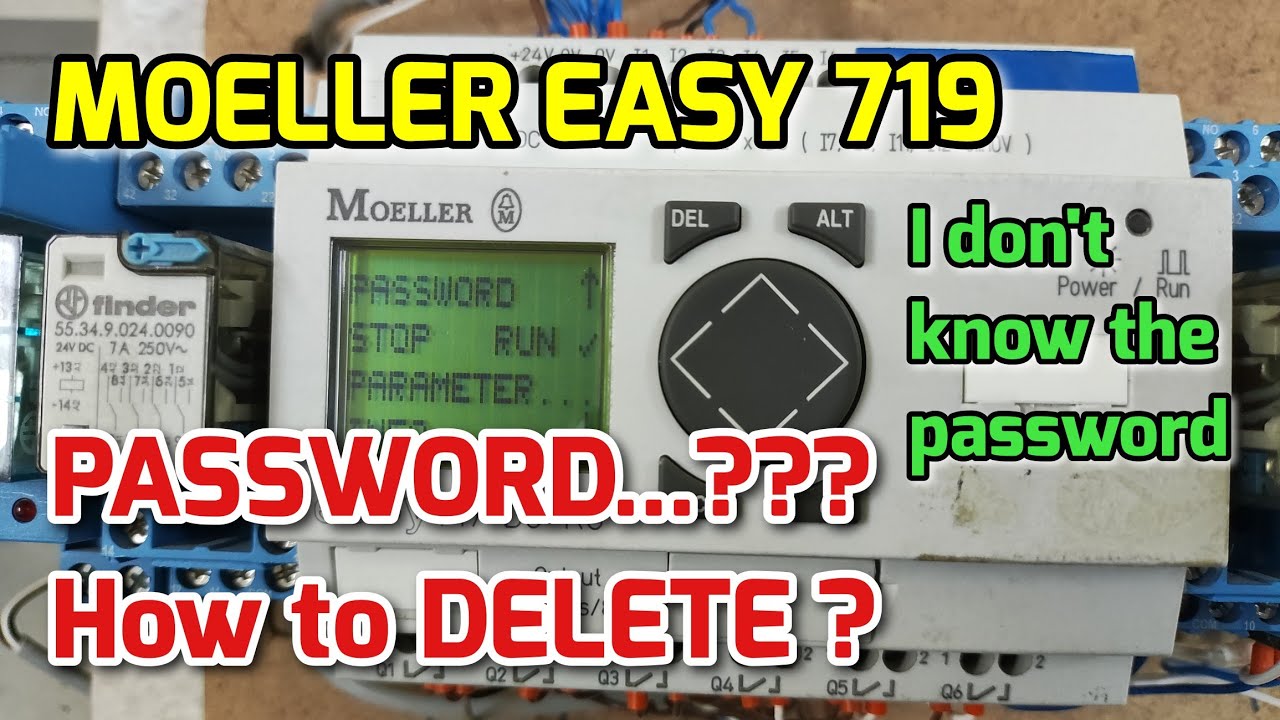 MOELLER EASY 719 | I don't know the PASSWORD | Delete password ???