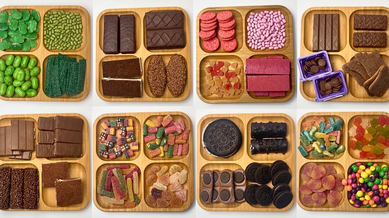 Filling Platter with Sweets Compliationes I 18 minutes ASMR for you