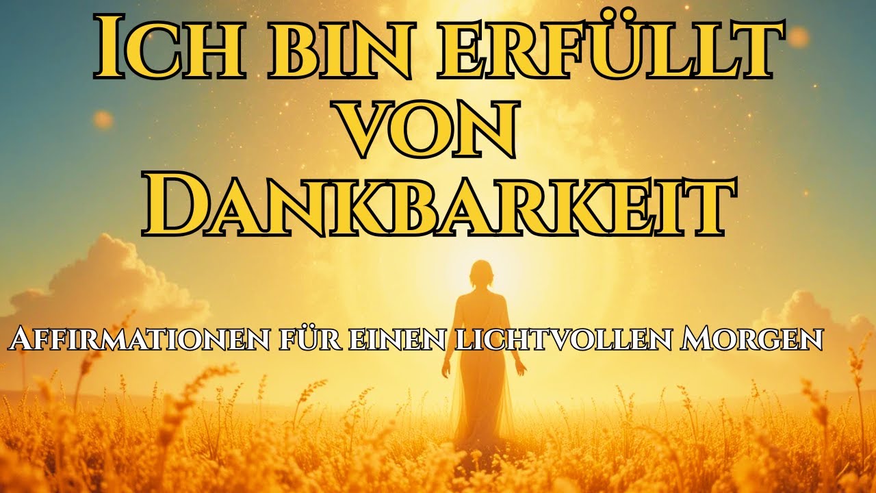 Ich bin erf&uuml;llt von Dankbarkeit 💛 | Affirmationen f&uuml;r einen lichtvollen Start in den Tag