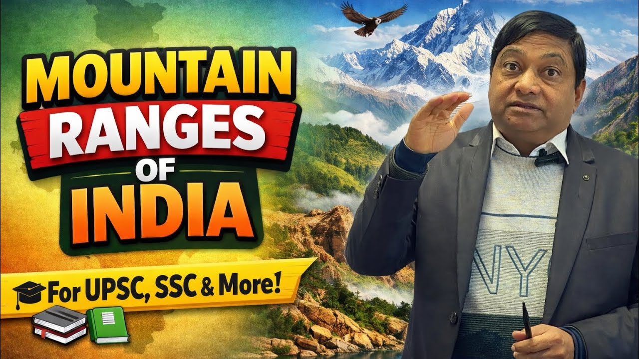 Mountain Ranges of India Explained | Himalayas, Western Ghats, Aravalli | UPSC & SSC Geography