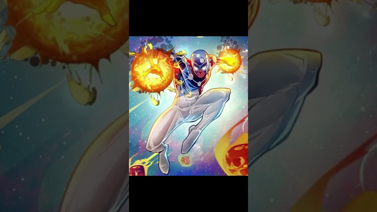 Menino-aranha se transforma no Aranha cósmico. 