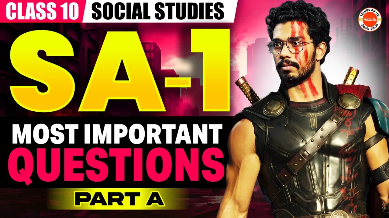 SA-1 Social Important Questions 🔥 | Part A Complete Revision | Class 10 TS Board | Rupesh Sir