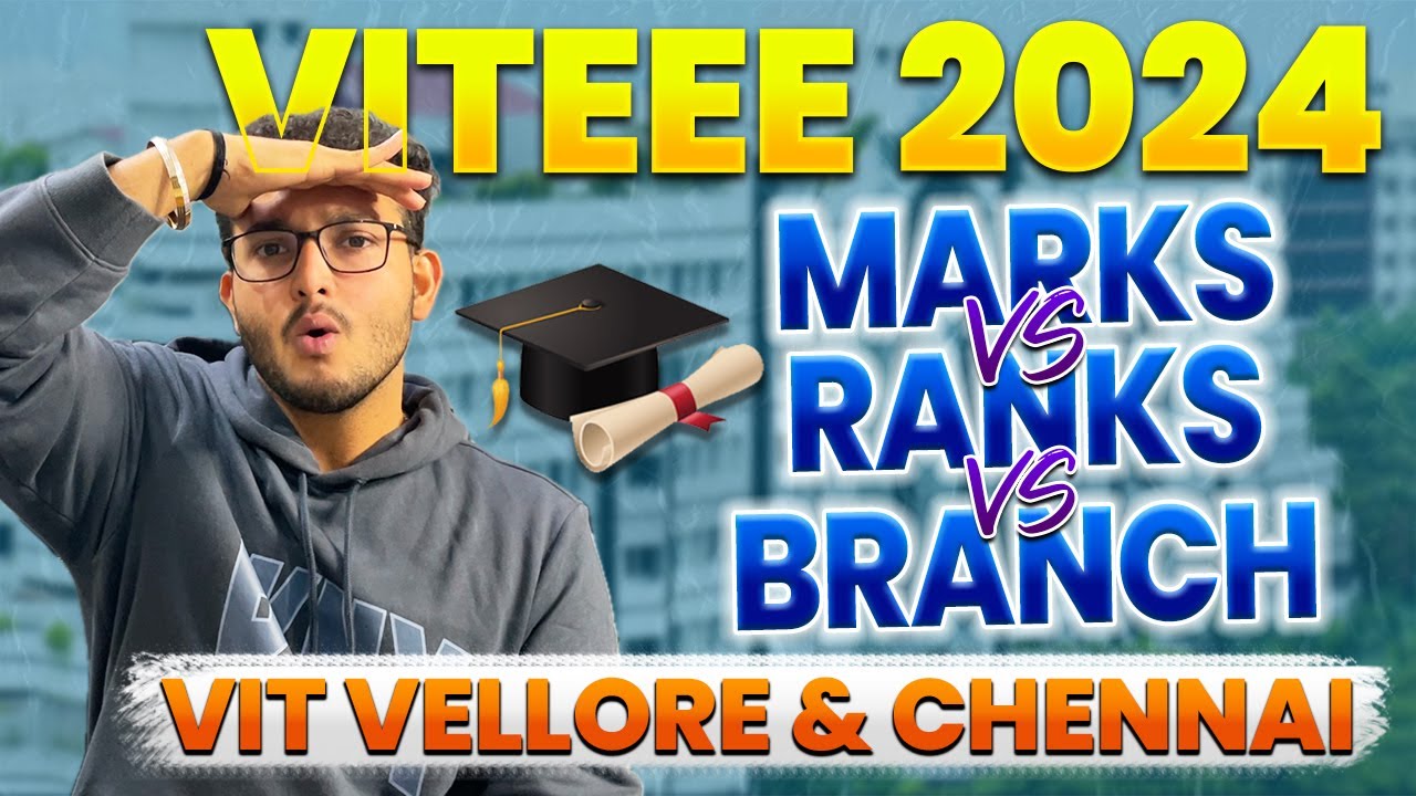 VITEEE 2024 Expected Cutoff🔥| MARKS VS RANK VS BRANCH🔥| All Branches & Category | Vellore & Chennai🔥