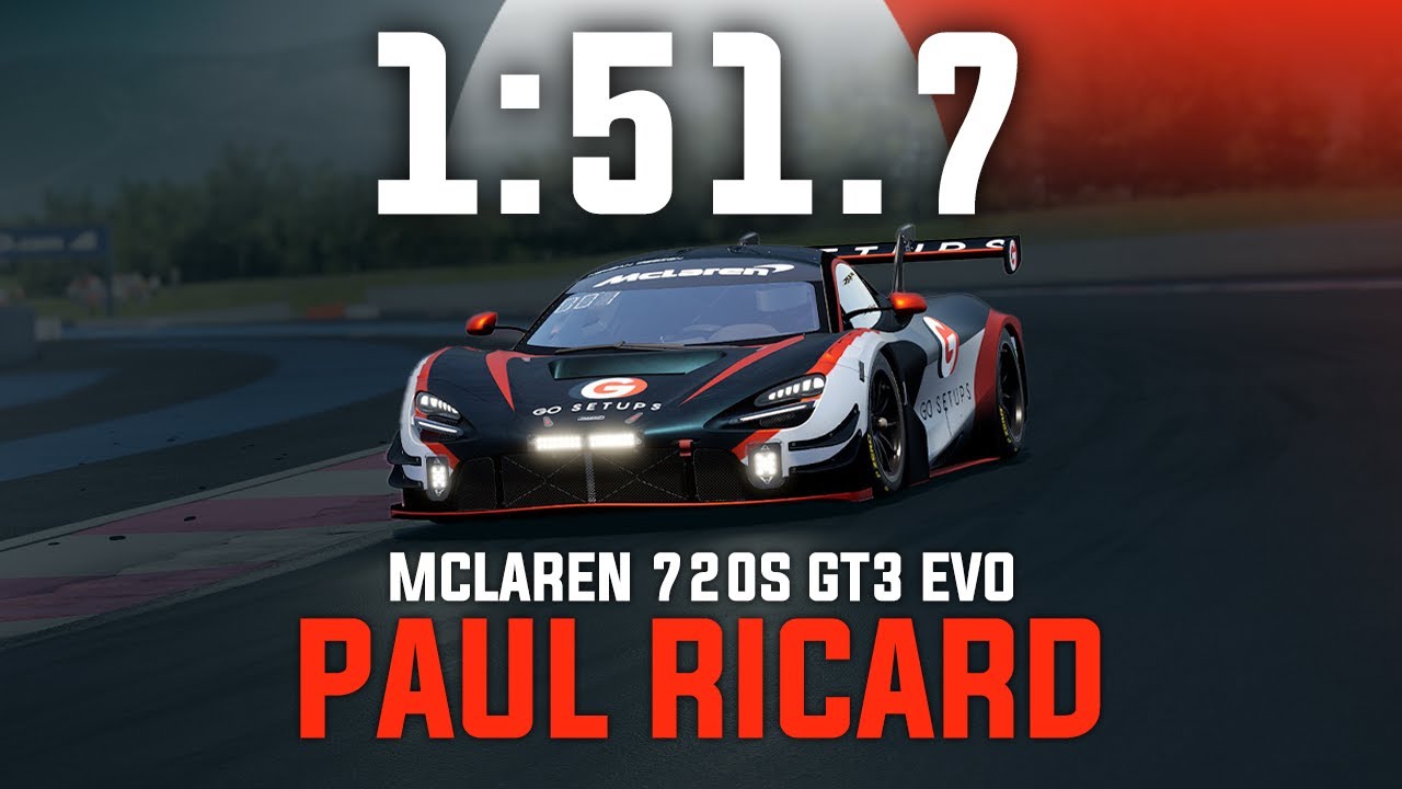 Paul Ricard 1:51.7 - Mclaren 720S GT3 EVO - GO Setups | ACC 1.10.2