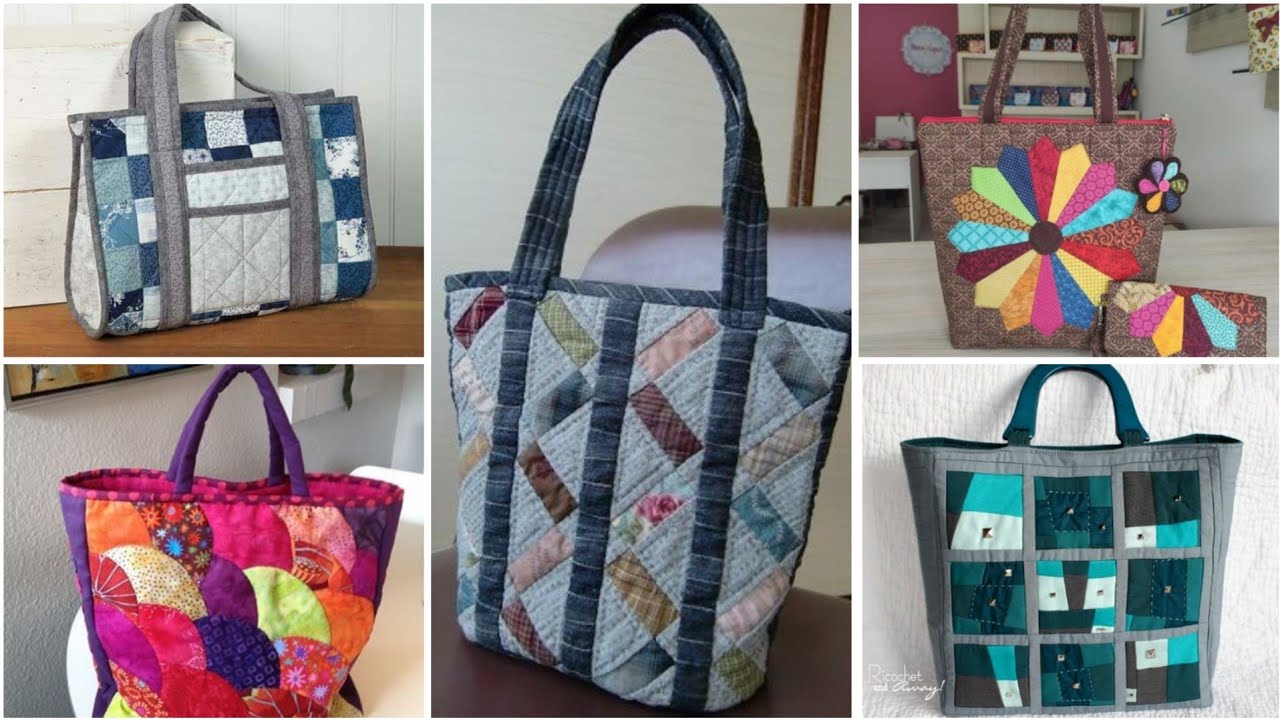attractive simple patchwork handmade handbags @pop-upfashion6327