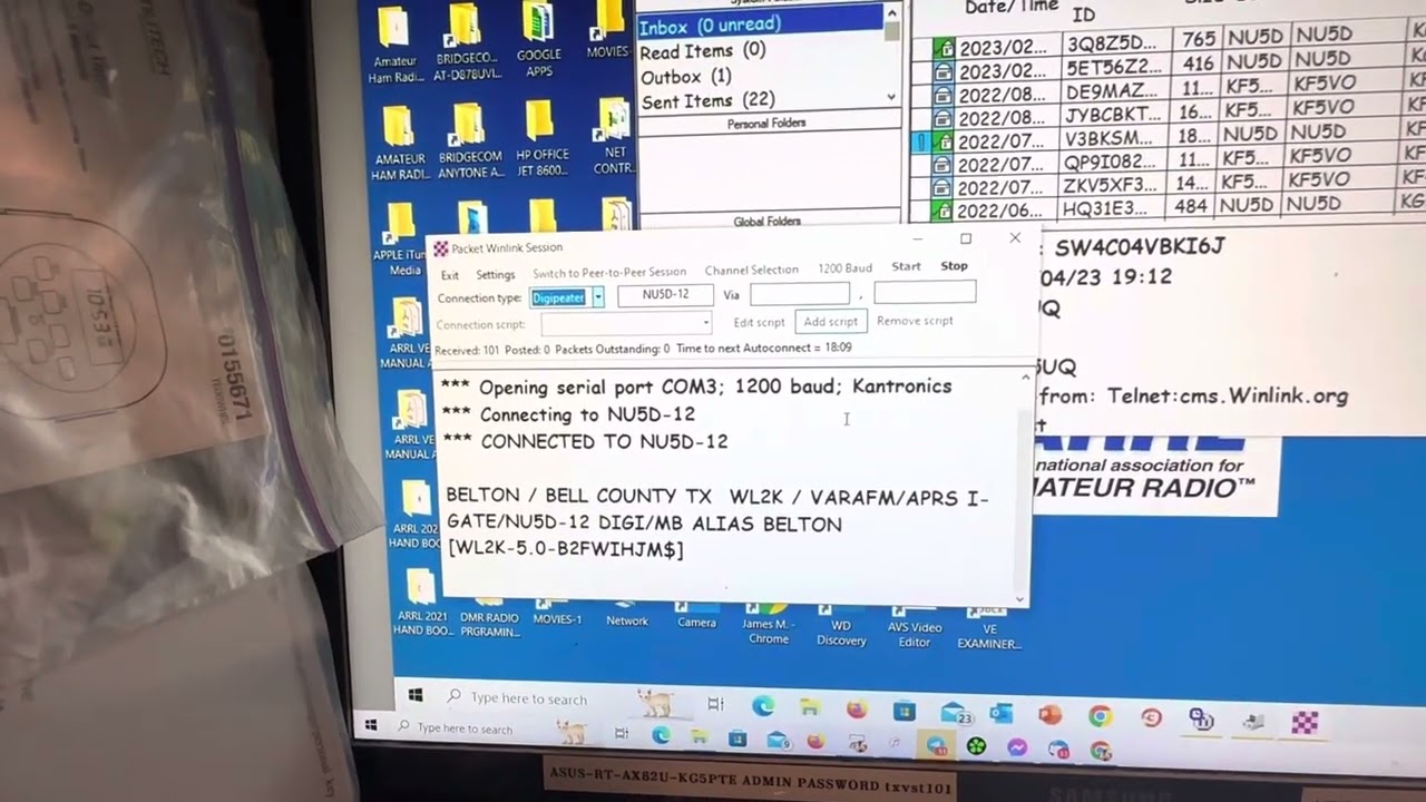 Operating Packet Winlink (Attempting to)