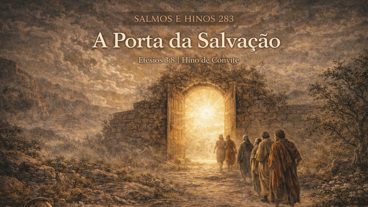 Salmos e Hinos 283 – A Porta da Salvação | Efésios 3:8 | Hino de Convite