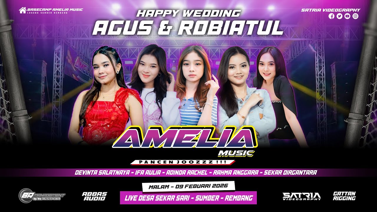 🔴LIVE AMELIA MUSIC PANCEAN JOOSSS - WEDDING PARTY 