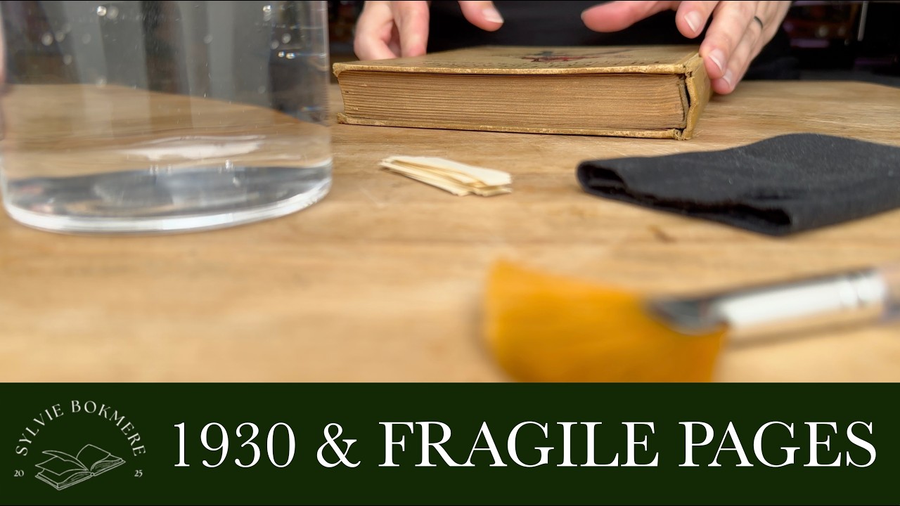Inherited Library: Cleaning My Grandpas Old Books - 1930 Fragile Pages No Talking Paper Dusting