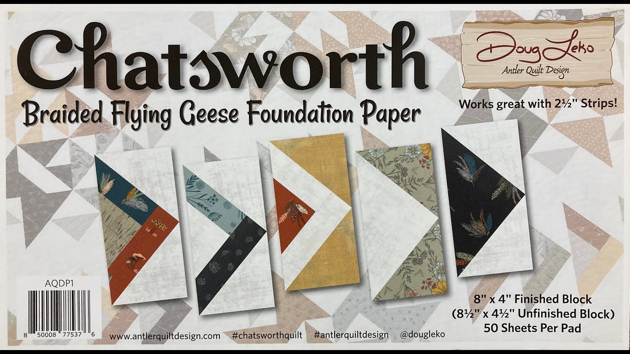 Chatsworth BOM Flying Geese Block Paper Piecing Part 2