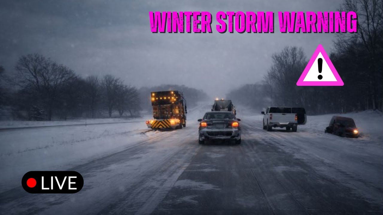 🔴WINTER STORM WARNING SW MICHIGAN - LIVE STORM CHASER