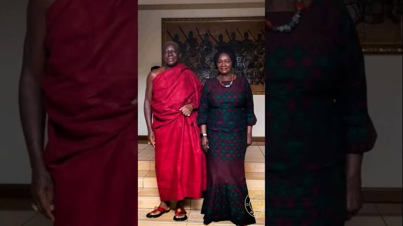 VPof Ghana, Her Excellency Jane Naana visit to Otumfuo Osei Tutu II at the Manhyia Palace in Kumasi