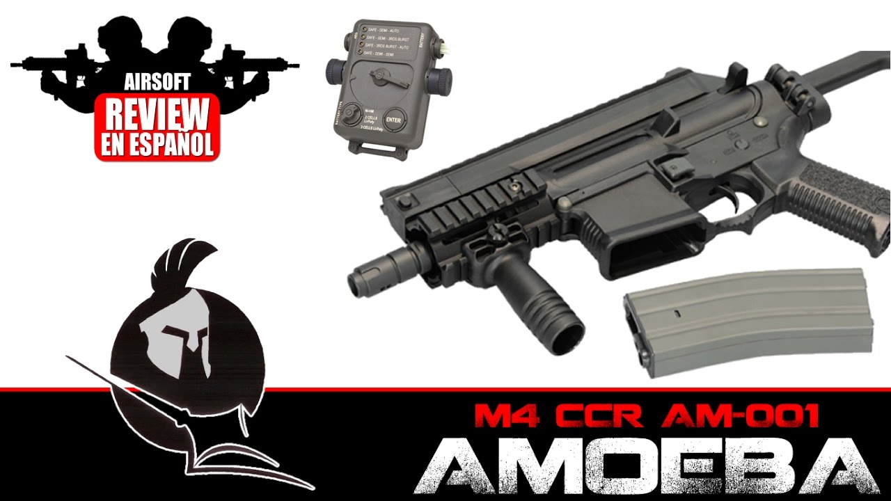 ARES AMOEBA CCR AM-001 Airsoft Review en Español HD ( Test Shot )