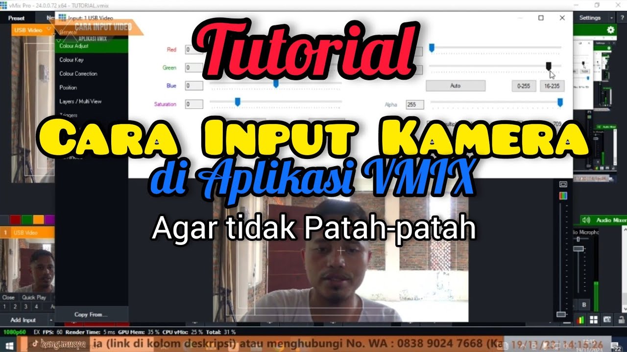 CARA INPUT KAMERA PADA APLIKASI VMIX AGAR TIDAK PATAH-PATAH