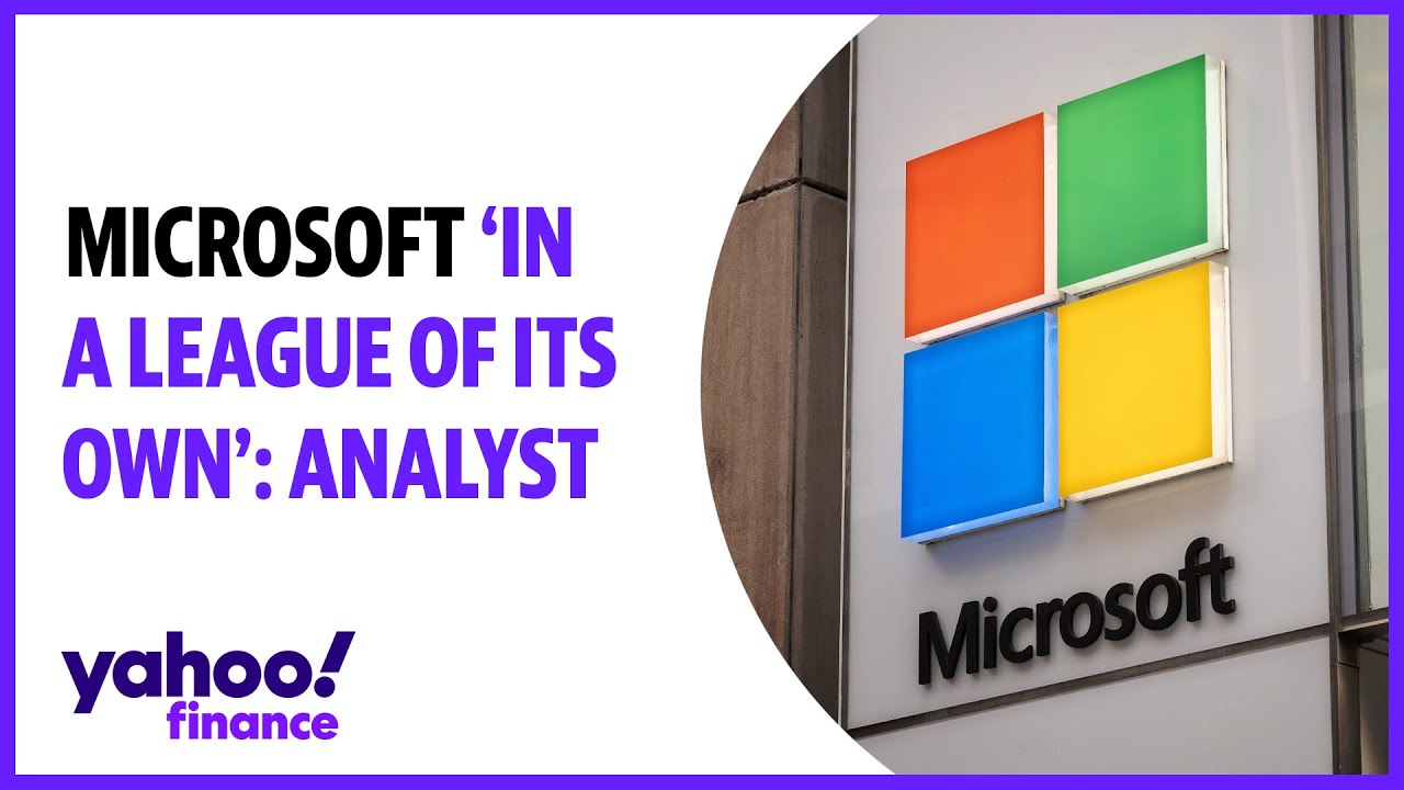Microsoft 'in a league of its own': Analyst