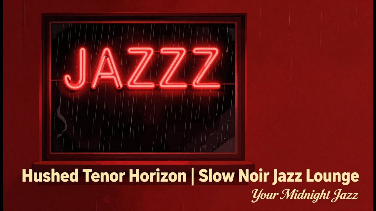 Hushed Tenor Horizon | Slow Noir Jazz Lounge for Sleep, Cozy Nights & Work (1 Hour Mix)