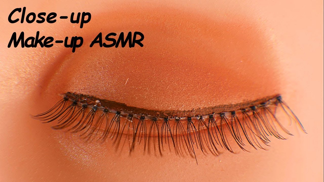 音フェチ・メイクアップ・接写撮影・Macro photography Apply makeup.