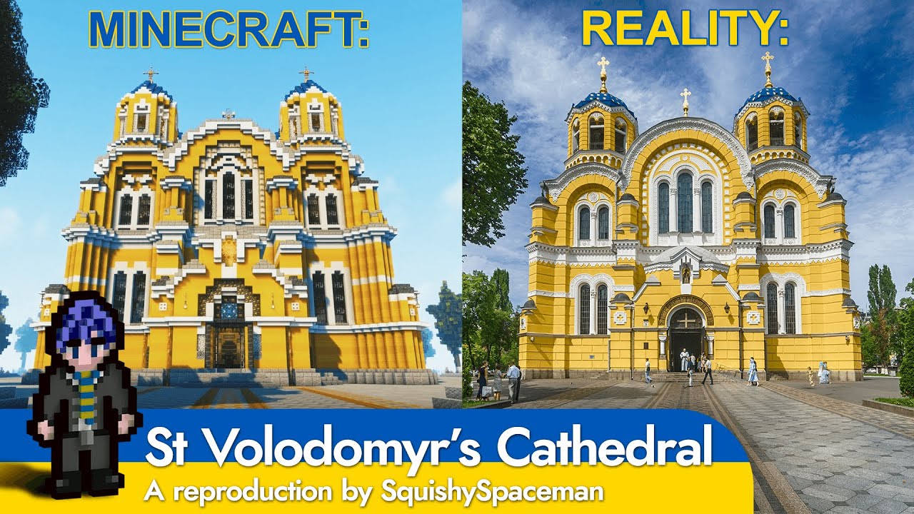 🇺🇦 St Volodymyr's Cathedral, Kyiv | Ukrainian Orthodox Church in Minecraft