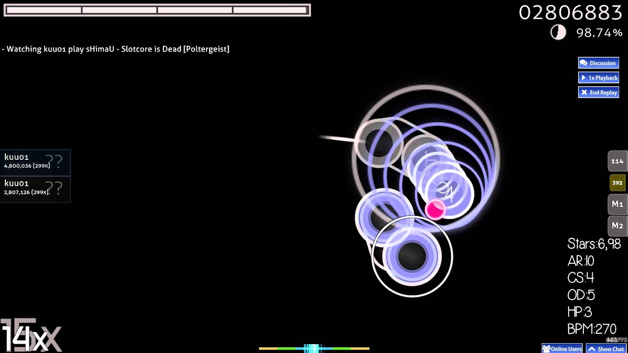 osu! sHimaU - Slotcore is Dead [Poltergeist] played by kuu01