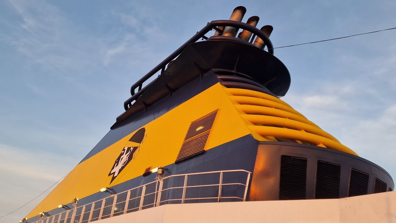 Mega Express Three (CFSF) | Livorno - Golfo Aranci 2023 | 4K