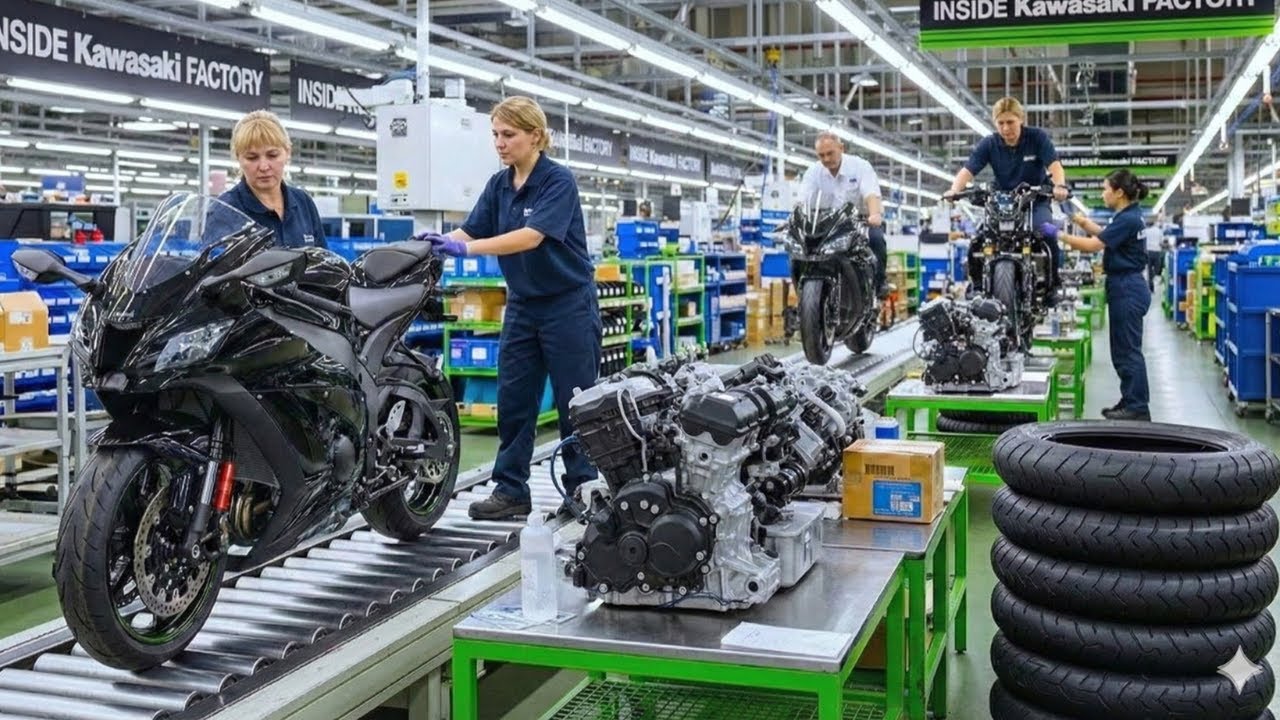 Inside the  Kawasaki Factory: From Raw Metal To H2 $1 Billion Factory (Full Process)