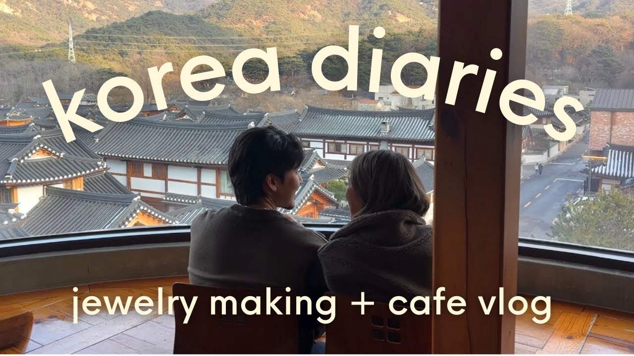 Making Pearl Necklaces in a Peaceful Seoul Cafe | Exploring Dongdaemun Wholesale Market + Eunpyeong