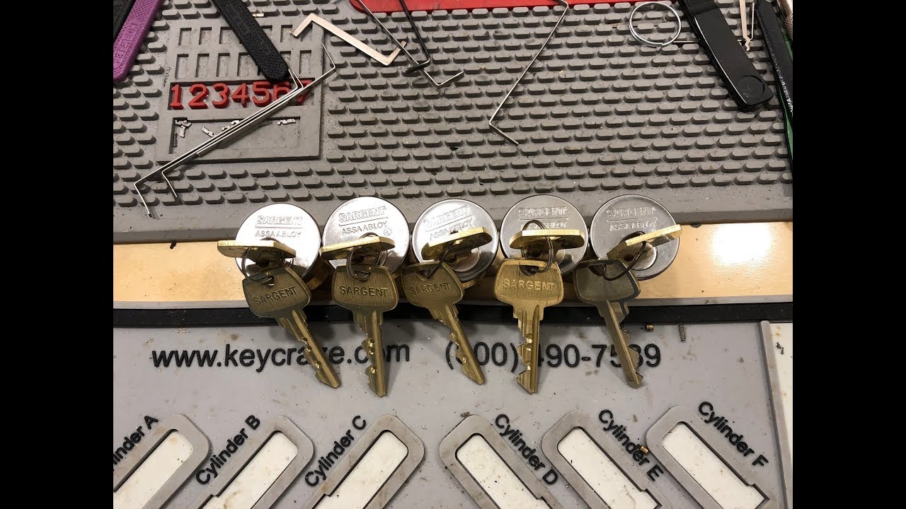 (331) Ключ Sargent Signature Series с цилиндрическим креплением