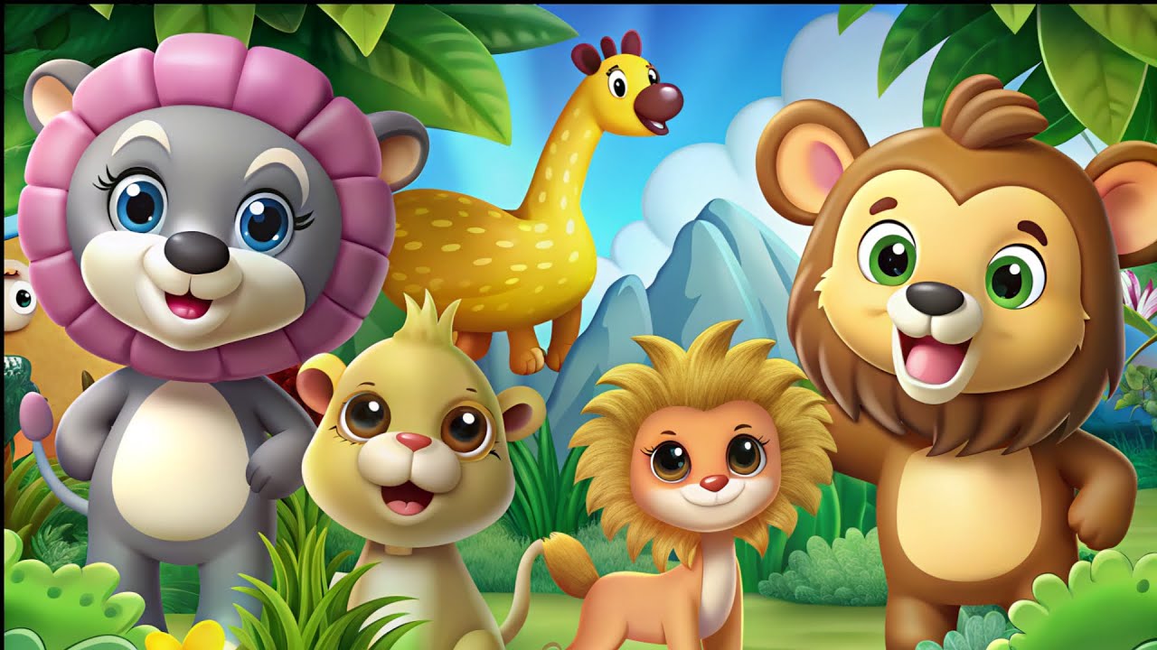🌳🐒🦁 Na Floresta Todo Mundo Tá Feliz! 🌈🎶