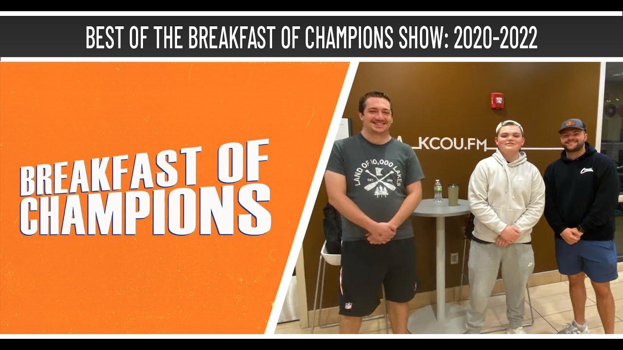 The Breakfast Of Champions Show Reel: 2020-2022 | KCOU 88.1FM