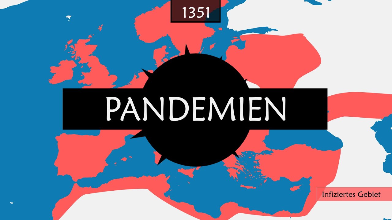 Verheerende Pandemien in der Geschichte - Zusammenfassung auf einer Karte
