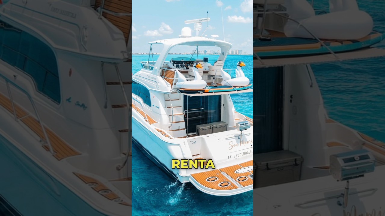 As&iacute; es un yate de 6 Millones de pesos en #cancun 🤯🛥️ #yates #yacht