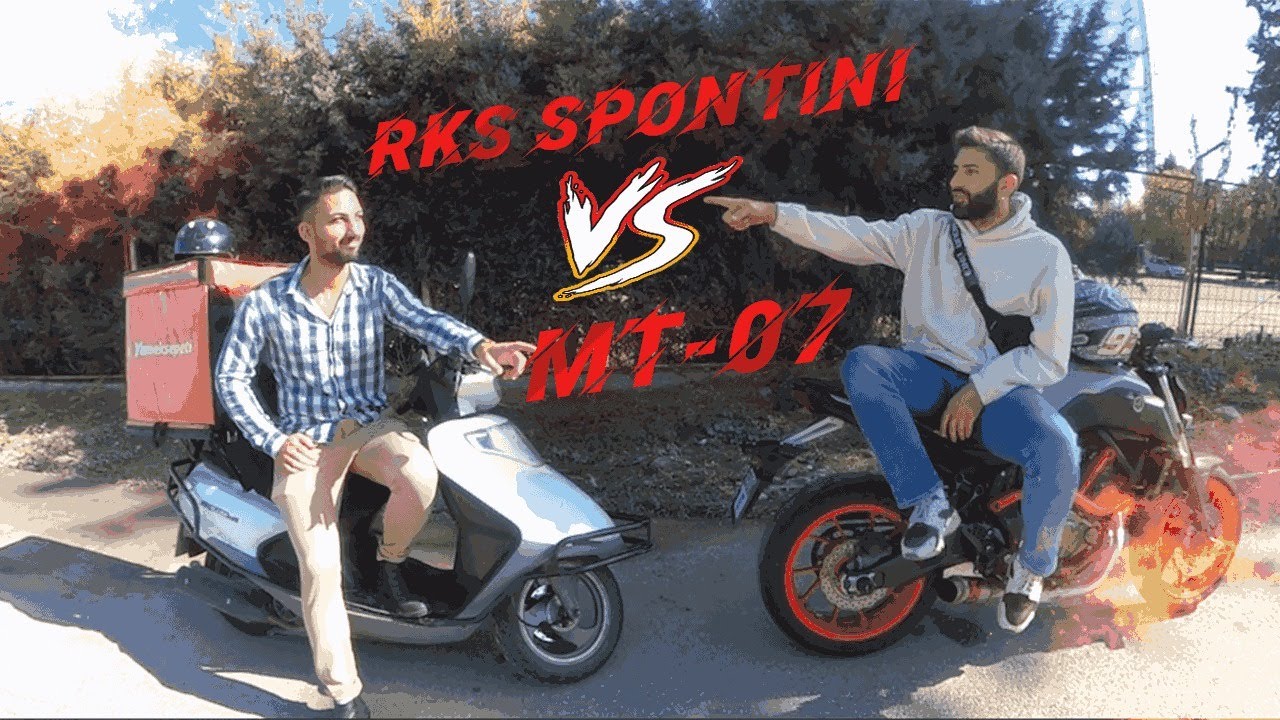 1 GÜNLÜĞÜNE MOTORLARIMIZI DEĞİŞTİRDİK (MT07 VS RKS SPONTİNİ )