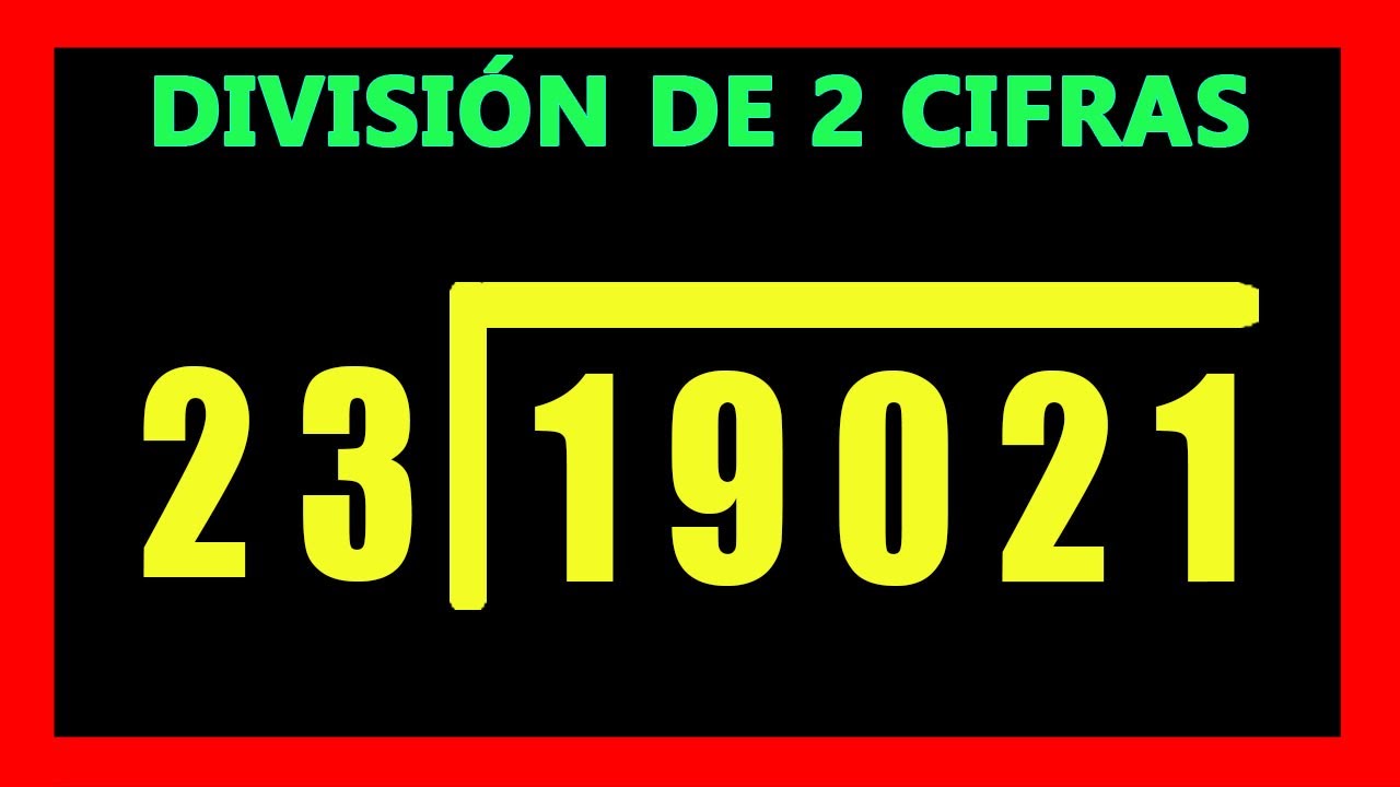 ✅👉 Divisiones de 2 cifras afuera y 5 adentro